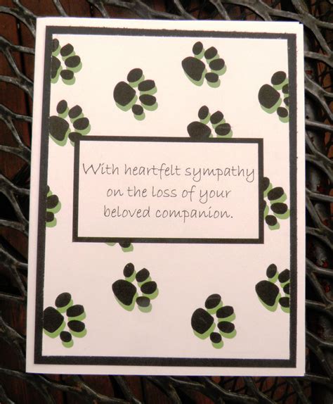 Printable Pet Sympathy Cards