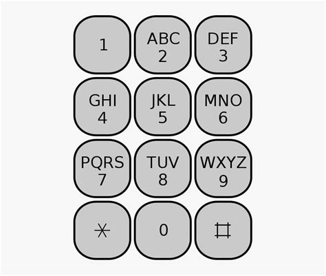 Printable Phone Keypad