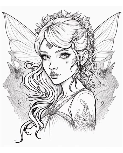 Printable Pictures Of Fairies To Color