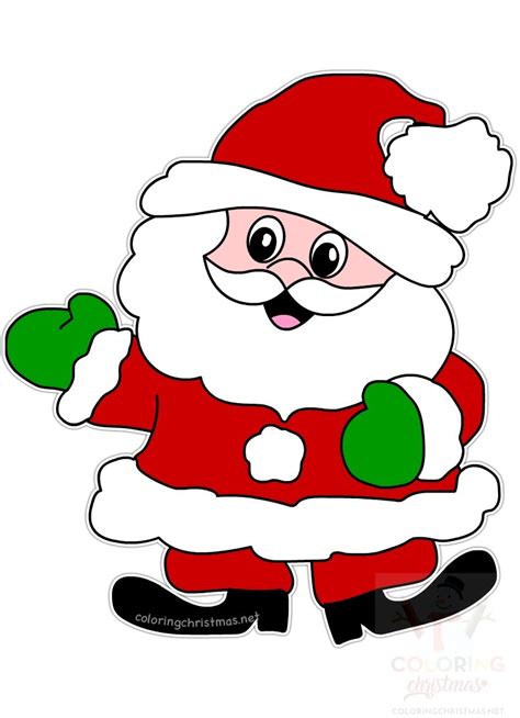 Printable Pictures Of Santa Claus