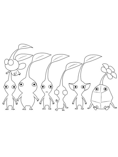 Printable Pikmin Coloring Pages