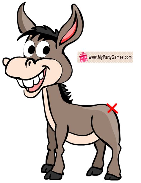 Printable Pin The Tail On The Donkey