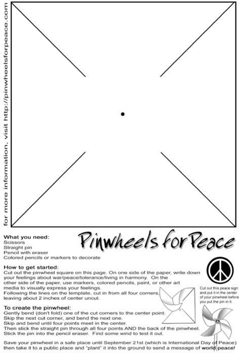 Printable Pinwheel