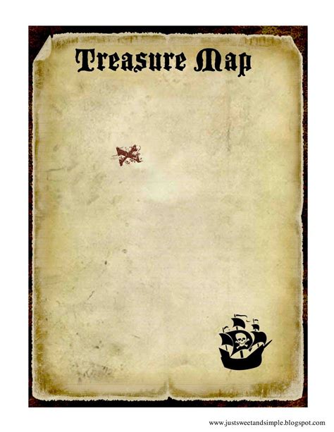 Printable Pirate Map Template
