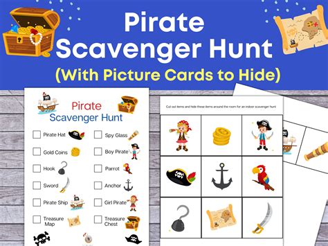 Printable Pirate Scavenger Hunt