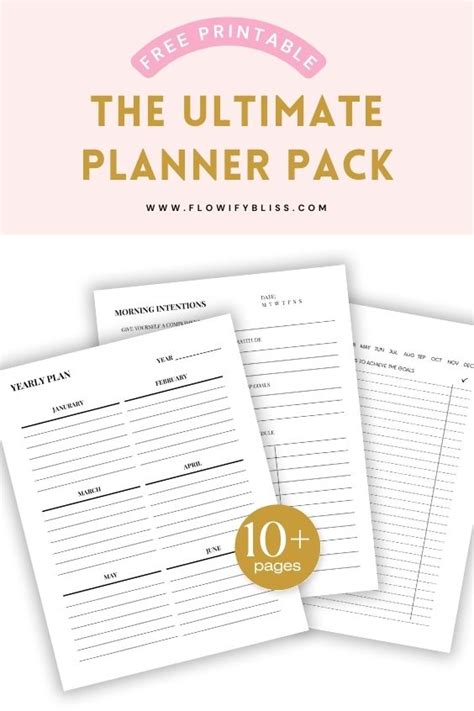 Download Printable Planner Pack For Silhouette