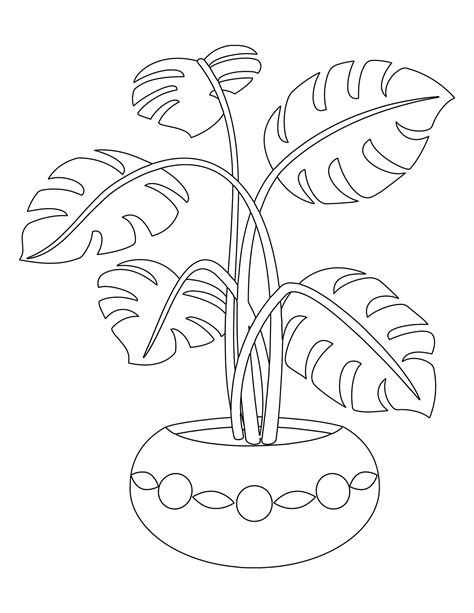 Printable Plant Coloring Pages