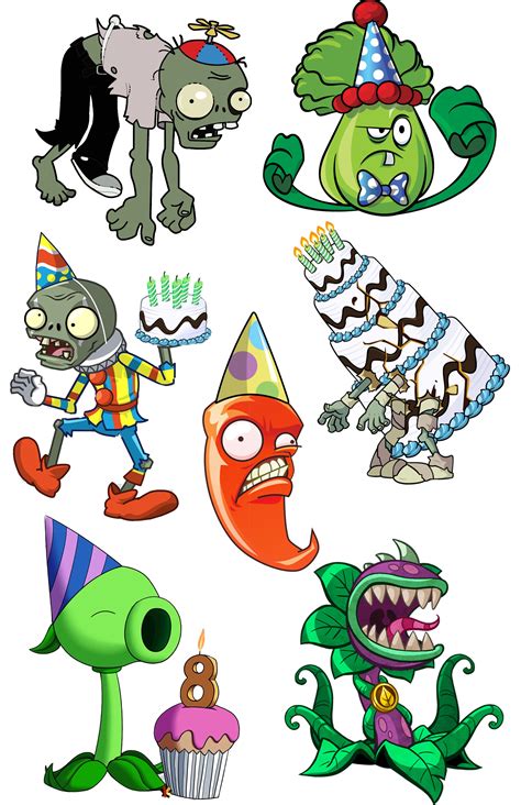 Printable Plants Vs Zombies Characters