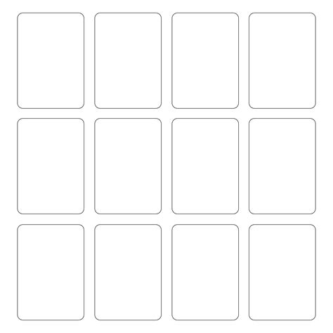 Printable Playing Card Template