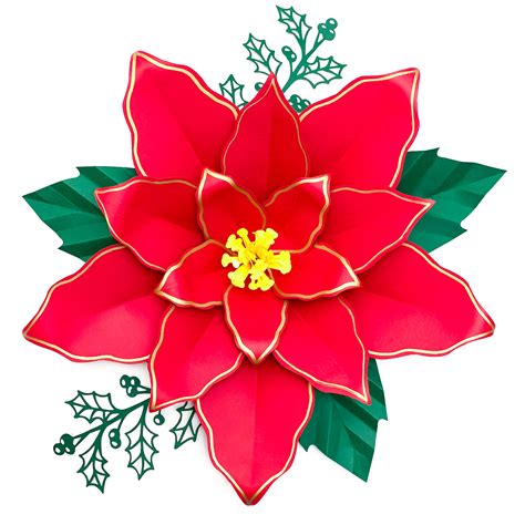 Printable Poinsettia Flower