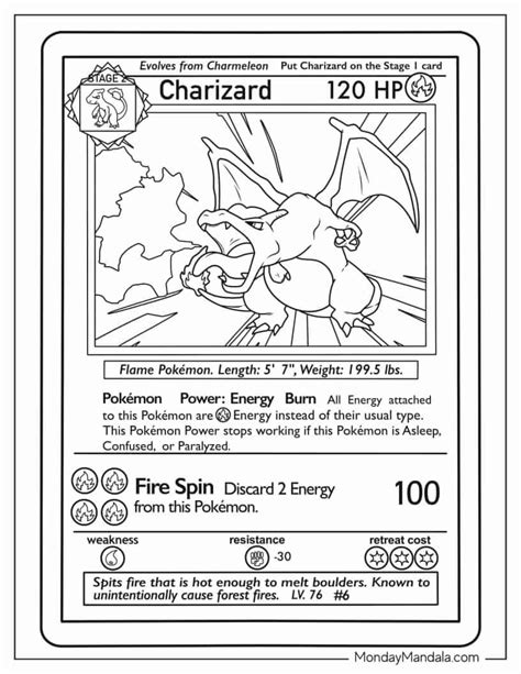 Printable Pokemon Cards Charizard