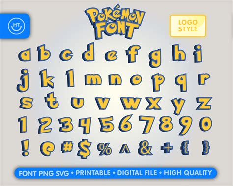 Printable Pokemon Letters