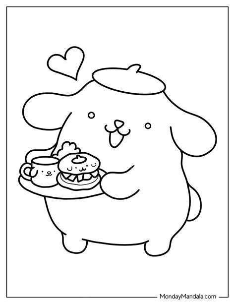 Printable Pompompurin Coloring Pages