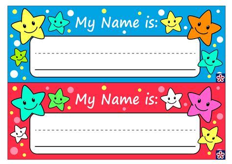 Printable Preschool Name Tags