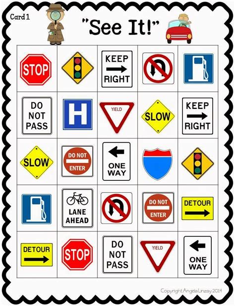 Printable Preschool Traffic Signs