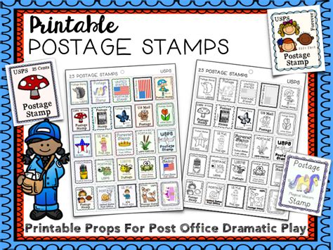 Printable Pretend Stamps