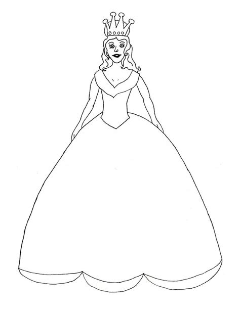 Printable Princess Dress Template