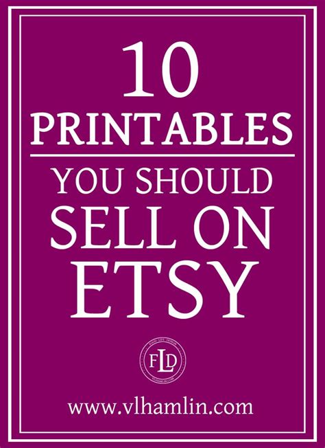 Printable Products To Sell On Etsy