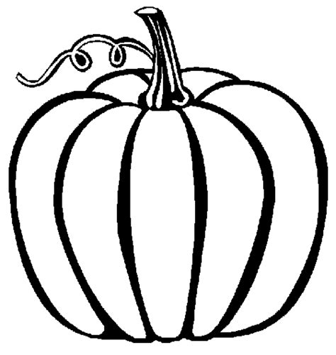 Printable Pumpkin Clipart Black And White