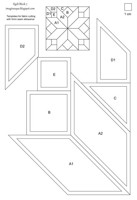Printable Quilt Pattern Templates