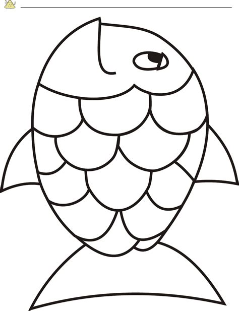 Printable Rainbow Fish Template Pdf