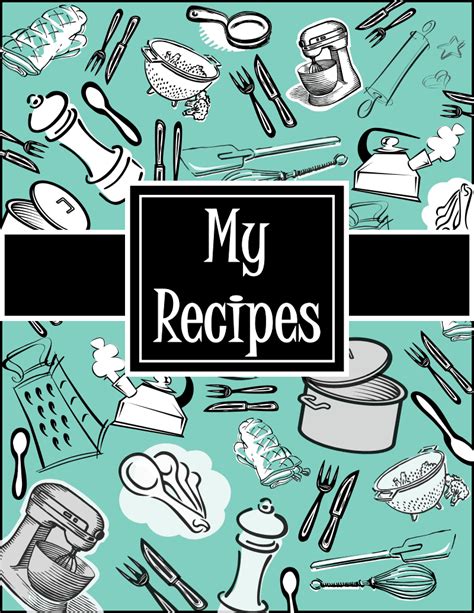 Printable Recipe Book Covers