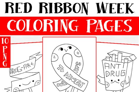 Printable Red Ribbon Coloring Pages