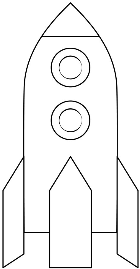 Printable Rocket Template