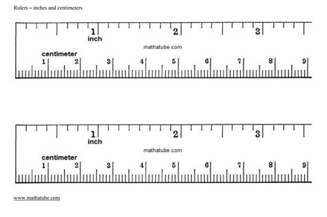 Printable Ruler With Inches And Centimeters