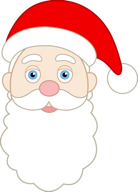 Printable Santa Claus Face