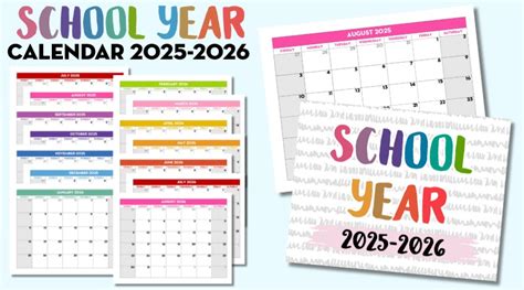 Printable School Calendar Monthly