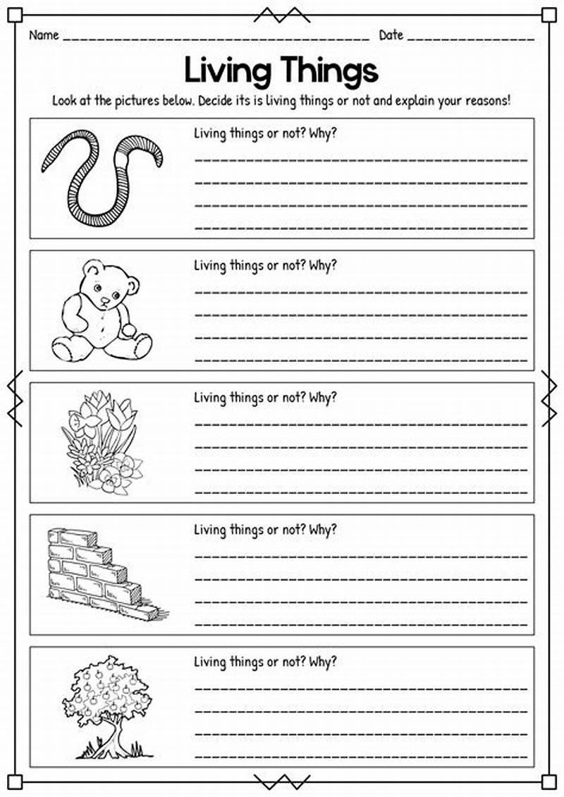 Printable Science Worksheets For First Graders