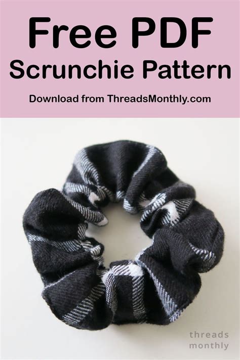 Printable Scrunchie Pattern