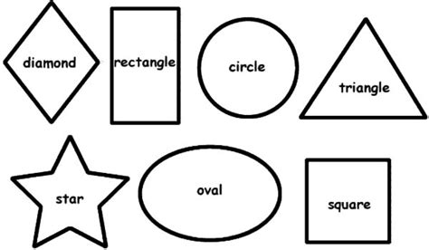 Printable Shape Outlines