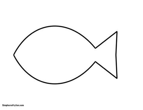 Printable Simple Fish Outline