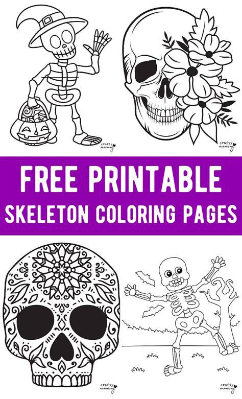 Printable Skeleton Coloring Pages – Free Pdf Download & Easy Printable