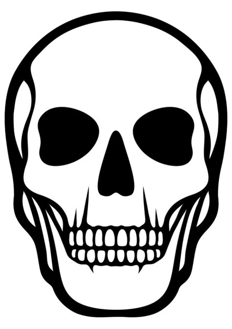 Printable Skeleton Head