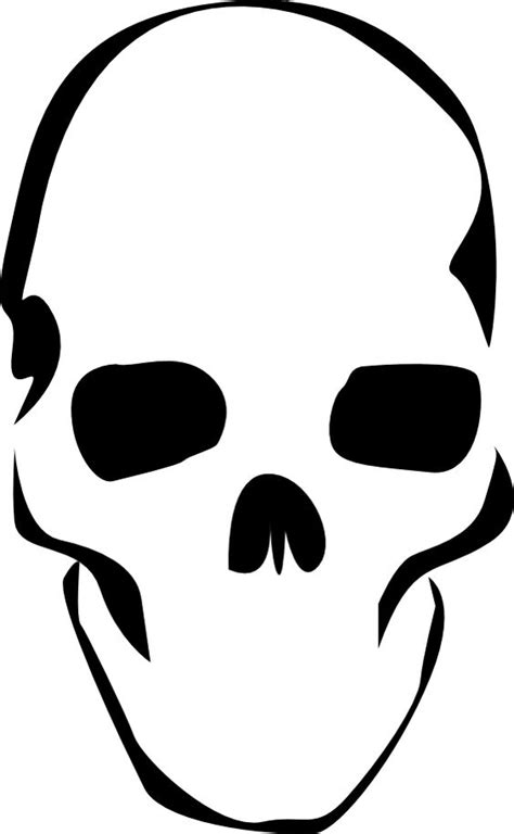 Printable Skull Stencil