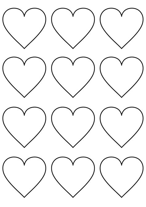 Printable Small Heart Template