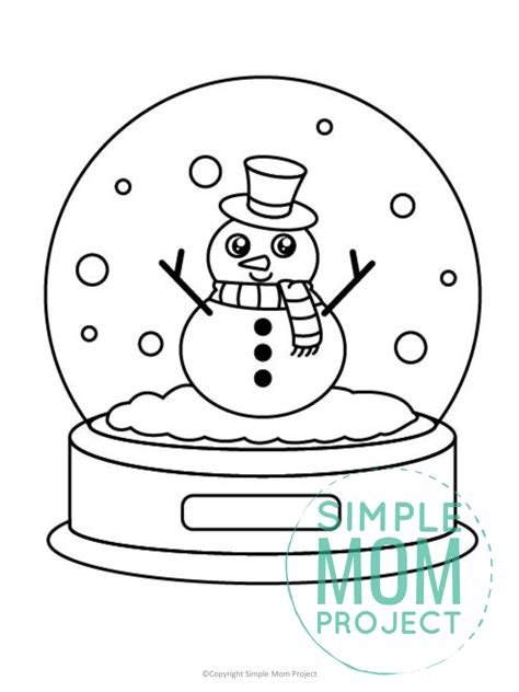 Printable Snow Globe Template Pdf