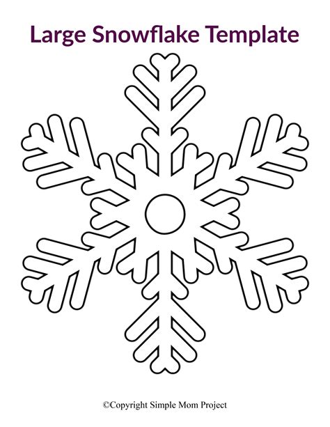 Printable Snowflake Piping Template