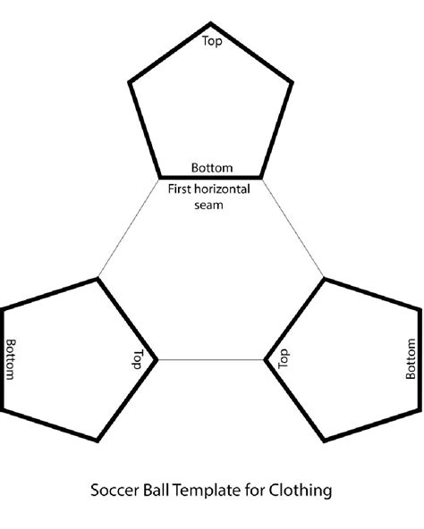 Printable Soccer Ball Pattern Template