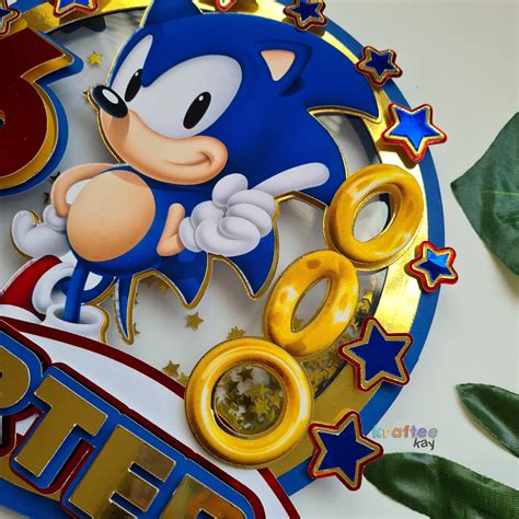 Printable Sonic The Hedgehog Cake Topper