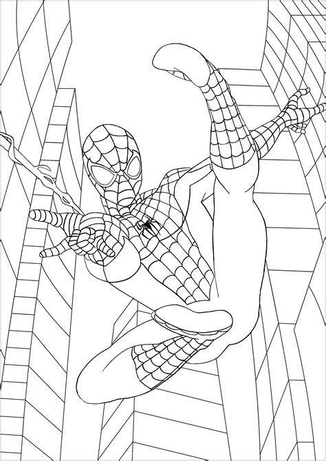 Printable Spiderman Coloring Page