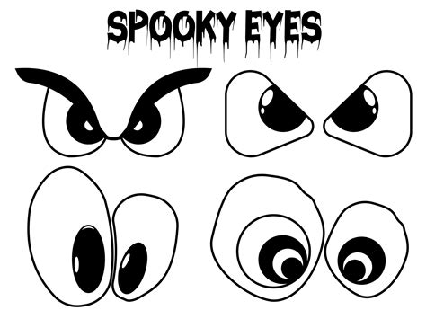 Printable Spooky Eyes Template