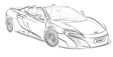 Printable Sports Car Coloring Pages