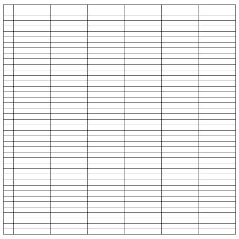 Printable Spreadsheet With Lines