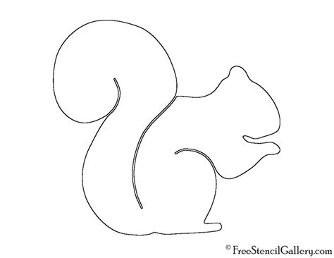 Printable Squirrel Pattern