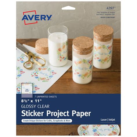 Printable Sticker Paper Walmart