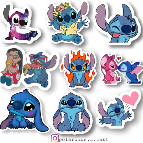 Printable Stitch Stickers